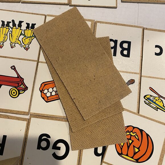 Vintage Judy Instructo Learning Wooden Alphabets Complete Lot Of 35 - Picture 3 of 3